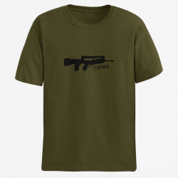 T shirt ARME Famas Army Noir