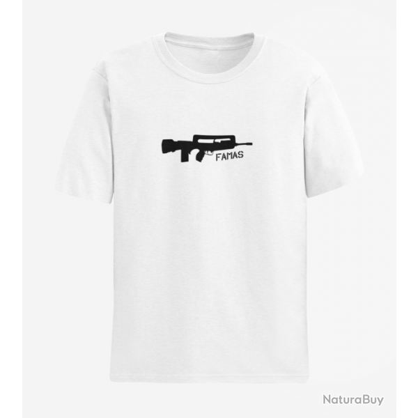 T shirt ARME Famas Blanc