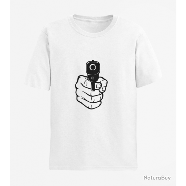 T shirt ARME DE POING Blanc