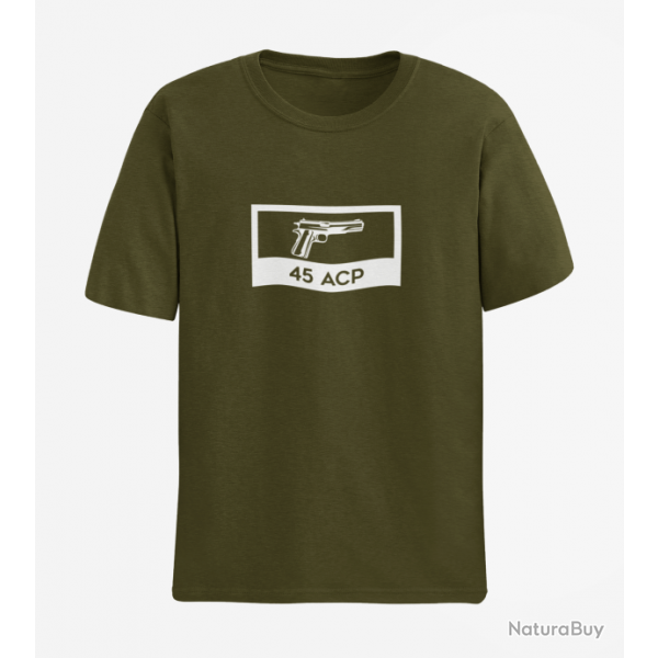 T shirt 1991 45 ACP Army Blanc