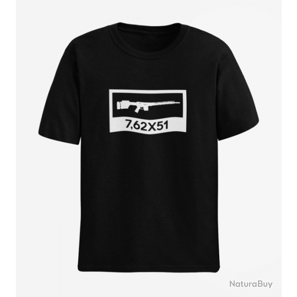 T shirt AR10 7.62x51 Noir