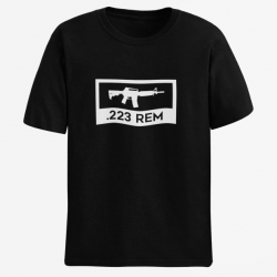 T shirt AR15 M4 M16 223 rem Noir