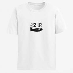 T shirt CARTOUCHE 22LR Blanc