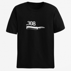 T shirt CARTOUCHE 308win Noir