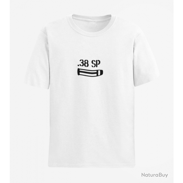 T shirt CARTOUCHE 38 Spcial Blanc