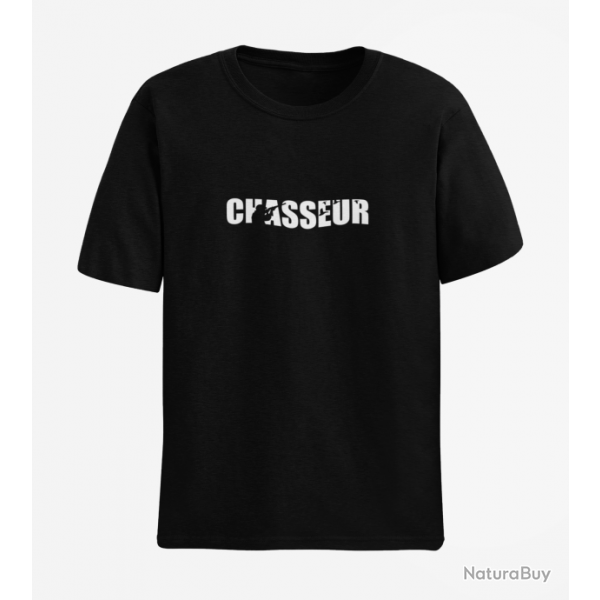 T shirt CHASSEUR Noir