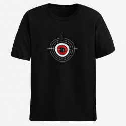 T shirt TARGET CIBLE Rouge Noir