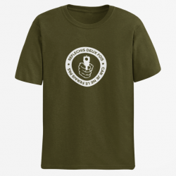 T shirt HOME DEFENSE Réfléchis deux fois Army Blanc