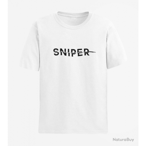 T shirt SNIPER Blanc