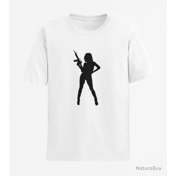 T shirt FEMME AR 15 Blanc