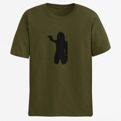 T shirt FEMME Arme de Poing Army Noir