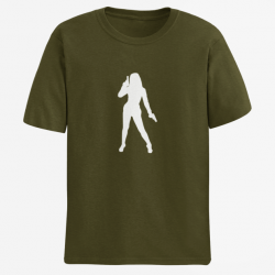 T shirt FEMME James Bond Army Blanc