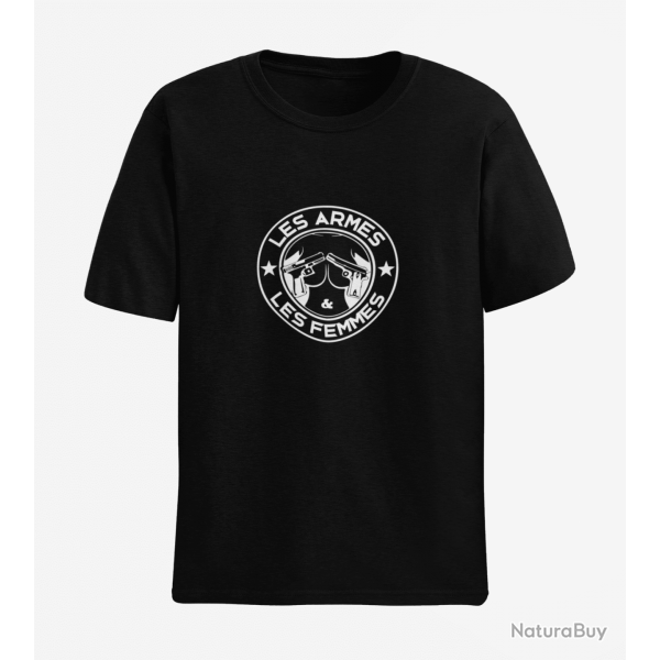 T shirt TIR SPORTIF Les Armes Les Femmes Noir