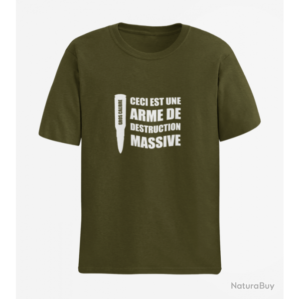 T shirt ARME DE DESTRUCTION MASSIVE Army Blanc