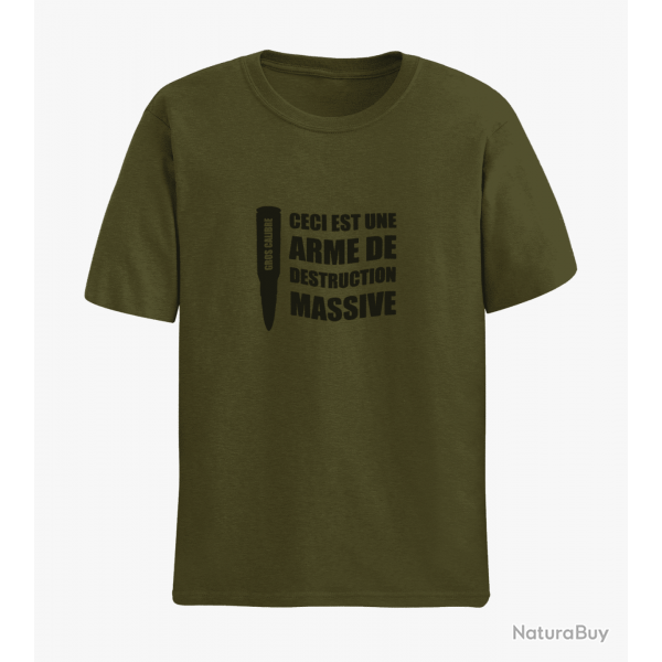 T shirt ARME DE DESTRUCTION MASSIVE Army Noir