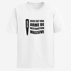 T shirt ARME DE DESTRUCTION MASSIVE Blanc