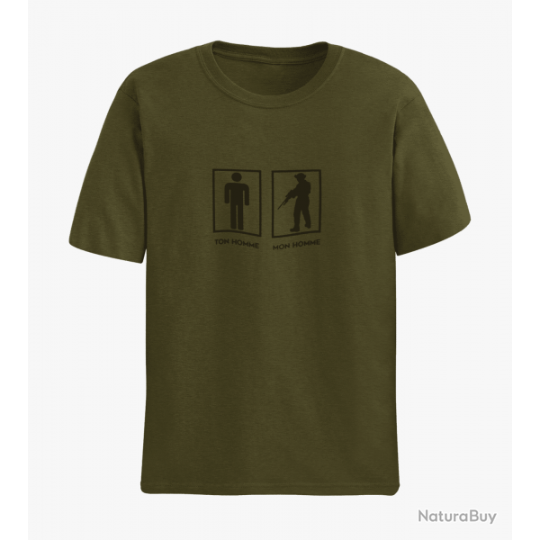 T shirt TON HOMME MON HOMME Army Noir