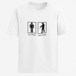 T shirt TON HOMME MON HOMME Blanc