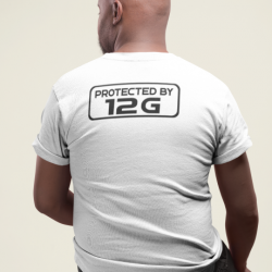 T shirt PROTECTED BY 12G Dos Blanc