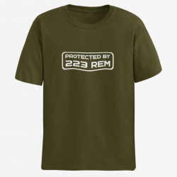 T shirt PROTECTED BY 223 Army Blanc