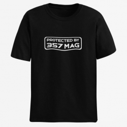 T shirt PROTECTED BY 357 MAG Noir