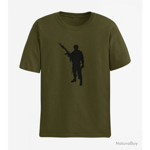 T shirt MILITAIRE M16 Army Noir