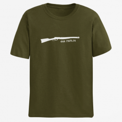 T shirt Armes Carabine à levier sous garde 444 Marlin Army Blanc