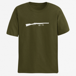 T shirt Armes Carabine à levier sous garde 45 70 Army Blanc