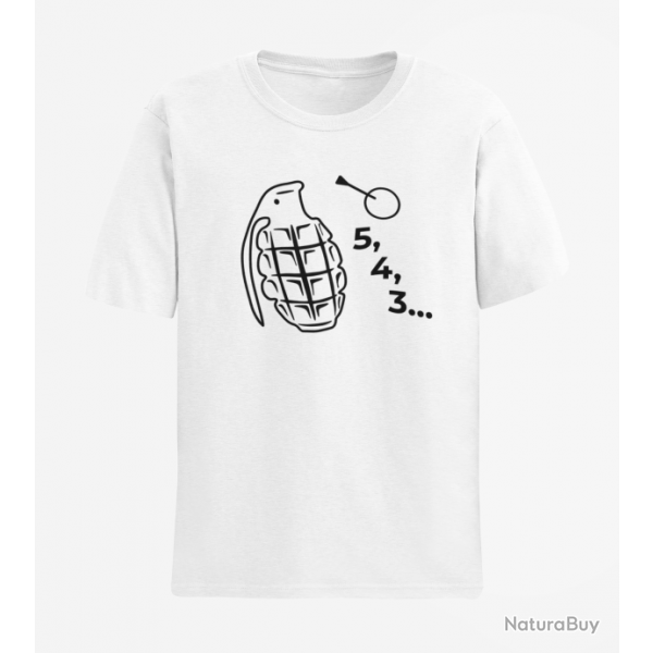 T shirt Armes Grenade 2 Blanc