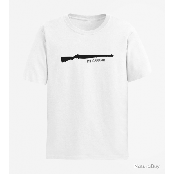 T shirt Armes M1 Garand Blanc