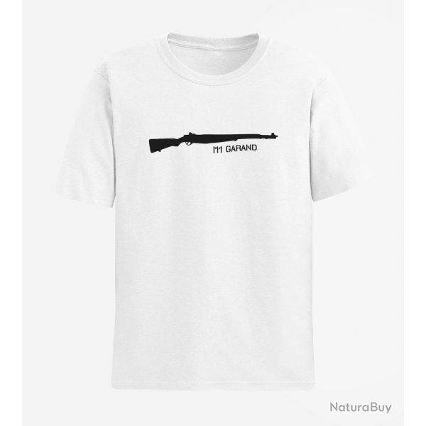 T shirt Armes M1 Garand Blanc