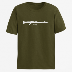 T shirt Armes MG42 Army Blanc