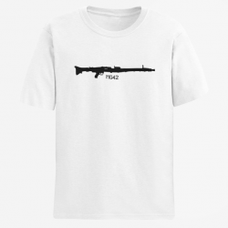 T shirt Armes MG42 Blanc