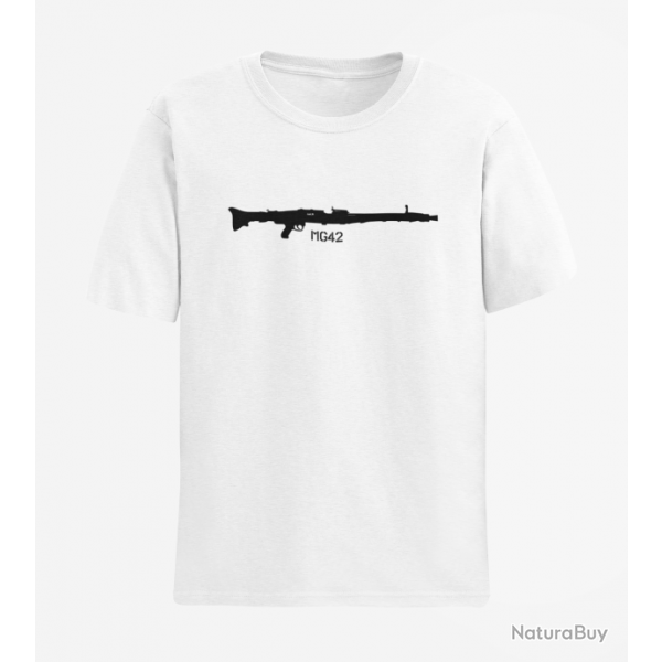 T shirt Armes MG42 Blanc