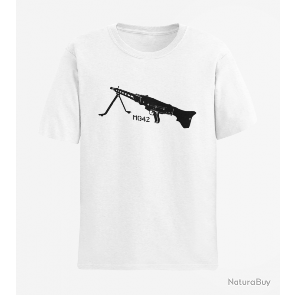 T shirt Armes MG42 2 Blanc