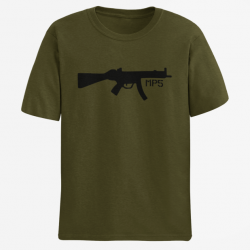 T shirt Armes MP5 Army Noir