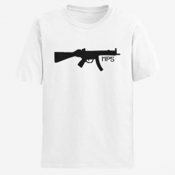 T shirt Armes MP5 Blanc