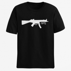 T shirt Armes MP5 Noir