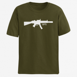 T shirt Armes MP5 2 Army Blanc