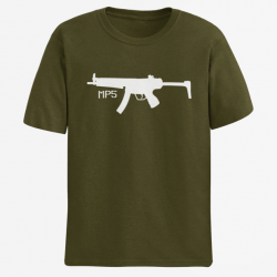 T shirt Armes MP5 3 Army Blanc