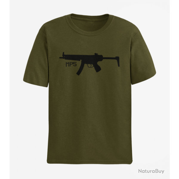 T shirt Armes MP5 3 Army Noir