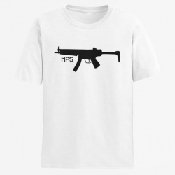 T shirt Armes MP5 3 Blanc
