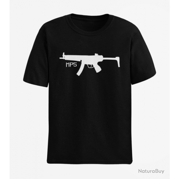 T shirt Armes MP5 3 Noir