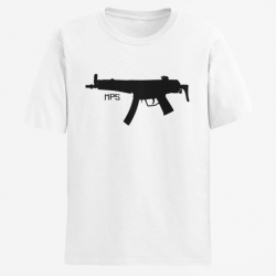 T shirt Armes MP5 4 Blanc
