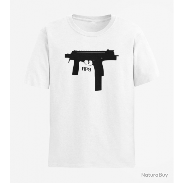 T shirt Armes MP9 Blanc