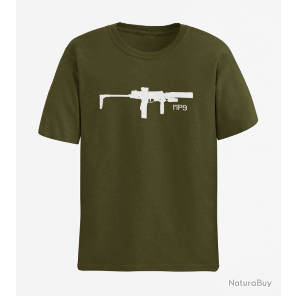 T shirt Armes MP9 3 Army Blanc