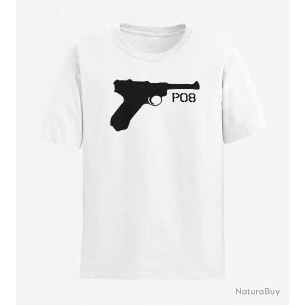 T shirt Armes P08 2 Blanc