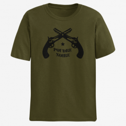 T shirt Armes Pistolet Poudre Noire Army Noir