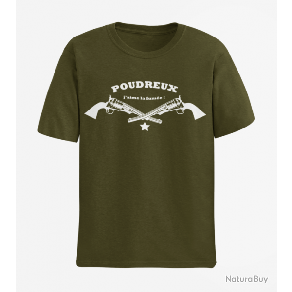 T shirt Armes Poudreux Army Blanc