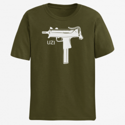 T shirt Armes UZI 2 Army Blanc